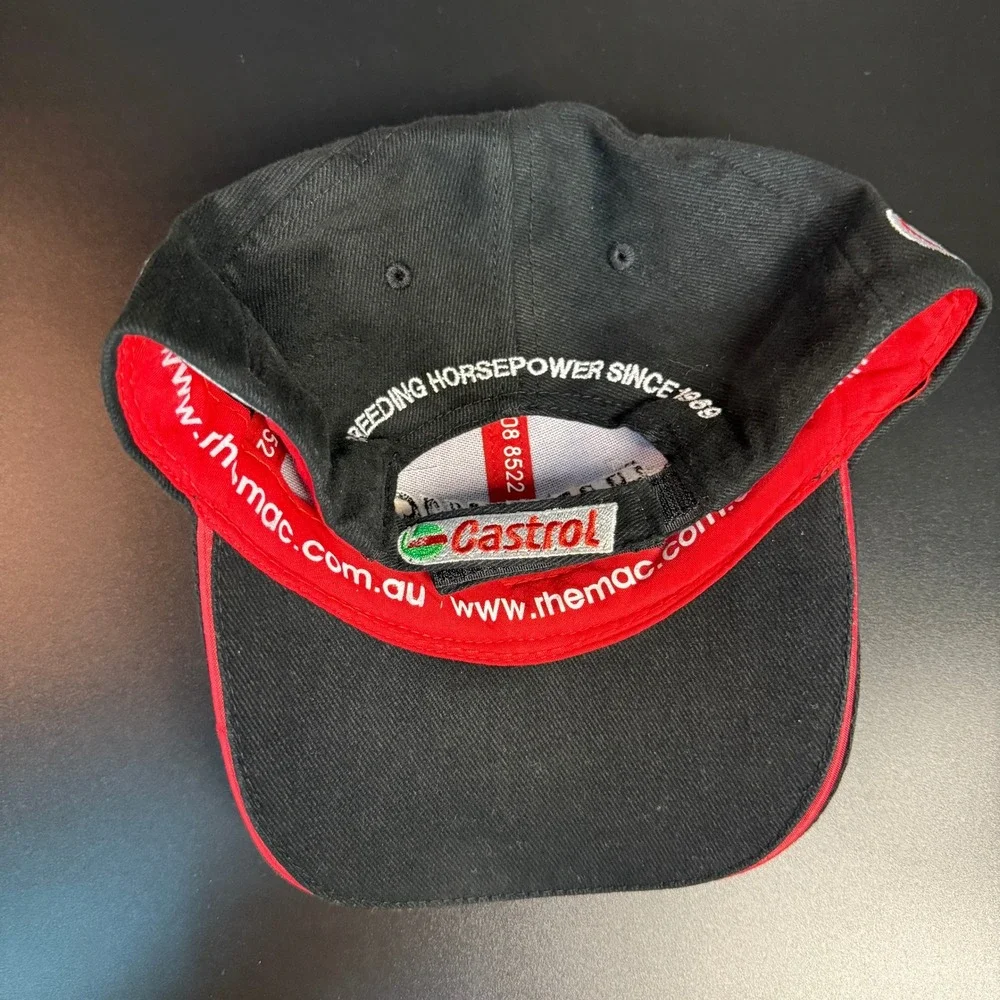 Rhemac Racing Scat Dart Castrol Black‎ Cotton Baseball Cap Hat Mens OSFM